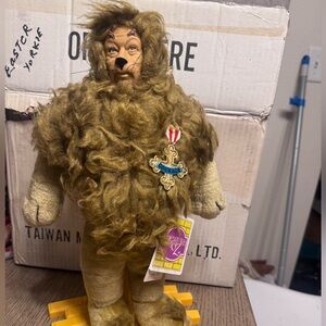 Vintage 1987 Wizard Of Oz Cowardly Lion Plush Doll